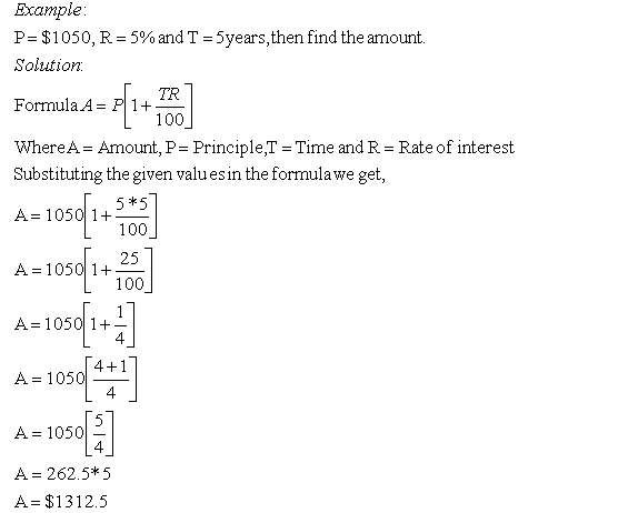 Interest Math Problems Examples