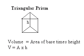 formula for a volume of a triangular prism