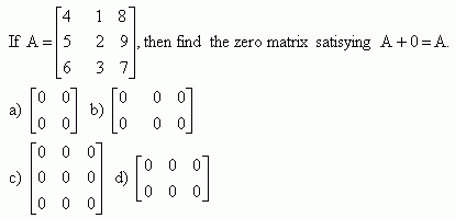 Identity Matrix in Addition and Additive Inverse - High School